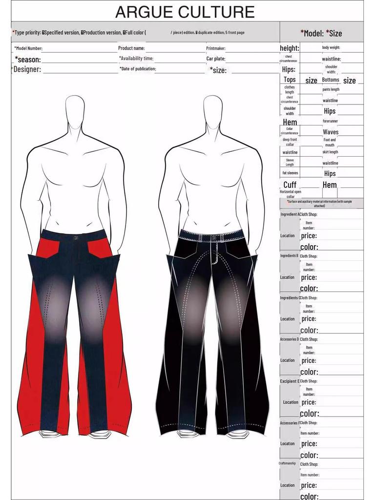 Men's Black Washed Straight Jeans - High Street Style for Autumn/Winter