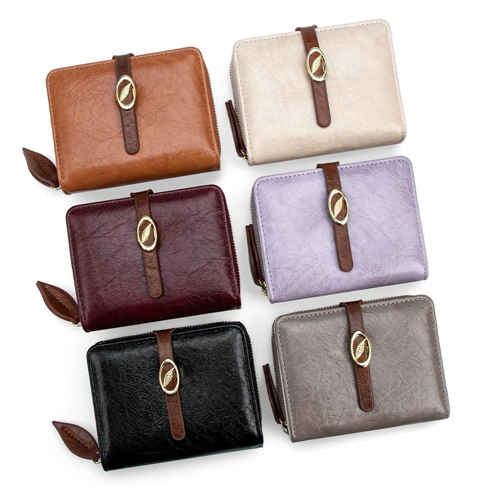 Womens Fashion Leather Wallet With Multiple Card Slots And Coin Pocket For Daily Use