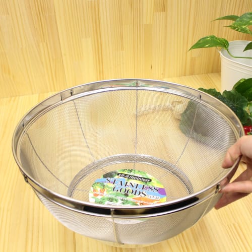 Inoue Wire Mesh Industry Jumbo Strainer, 37cm, 18-8 Stainless Steel, Made in Japan, 8-sho Capacity