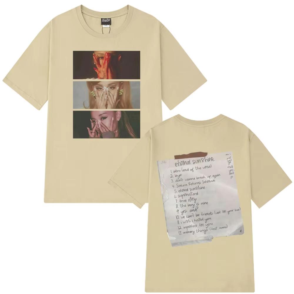 Ariana Grande Eternal Sunshine Inspirat Album Tricouri Vintage Bărbați Femei Modă Tricou Vară Bumbac Estetic La Mod Tricouri
