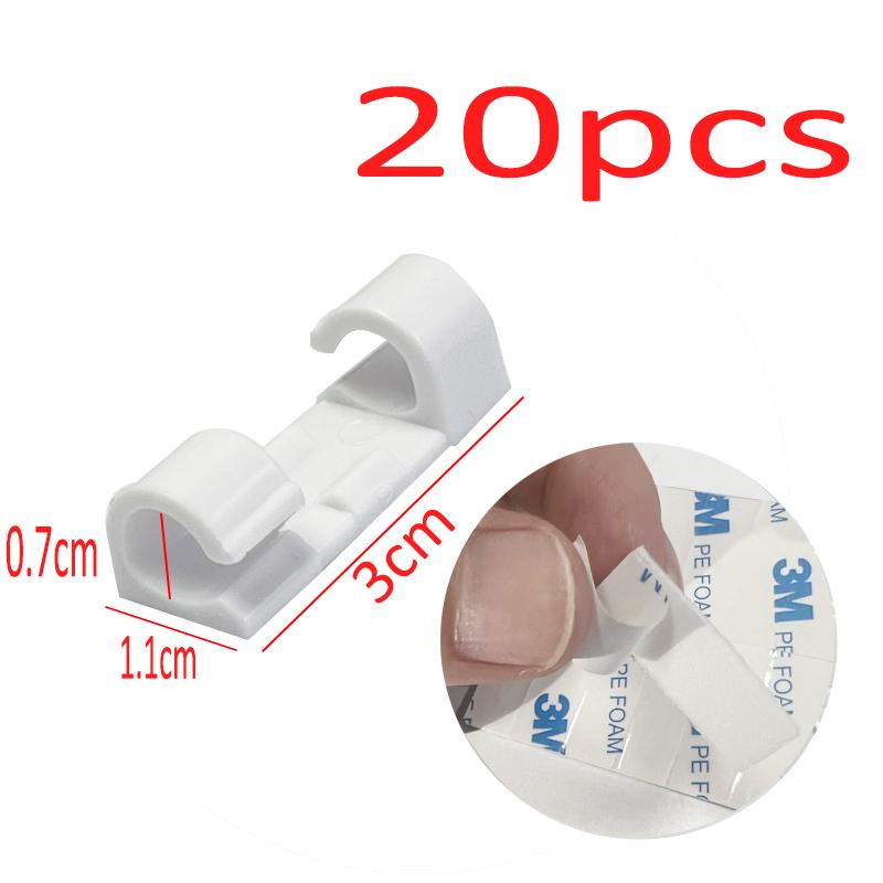 Adhesive Cable Clips Wire Holder For Wall Clear Strong Self-Adhesive Stickers Cord Management Organizer for Desk Car Office Home