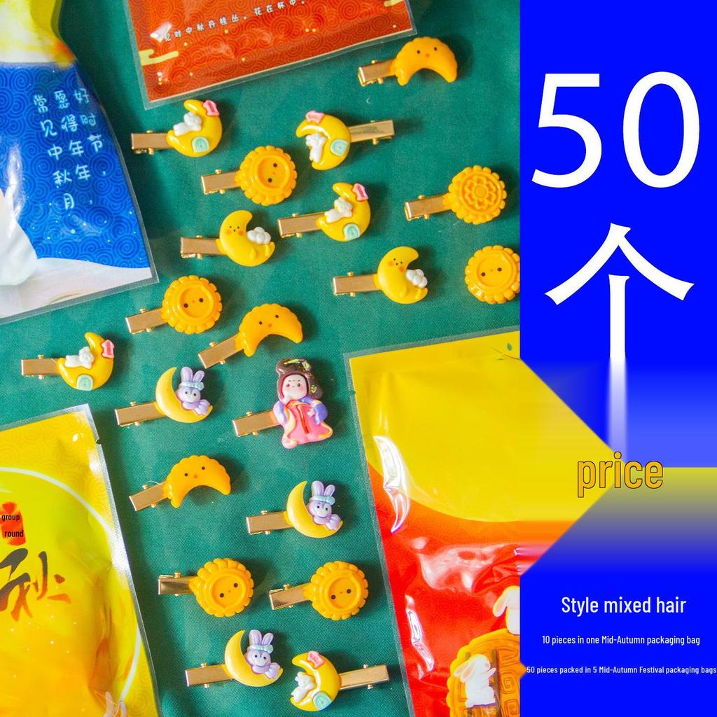 Festive Hair Clips: New Year, Christmas, Mid-Autumn, National Day Gifts for Kindergarten Activities & Whole Class Blind Bags
