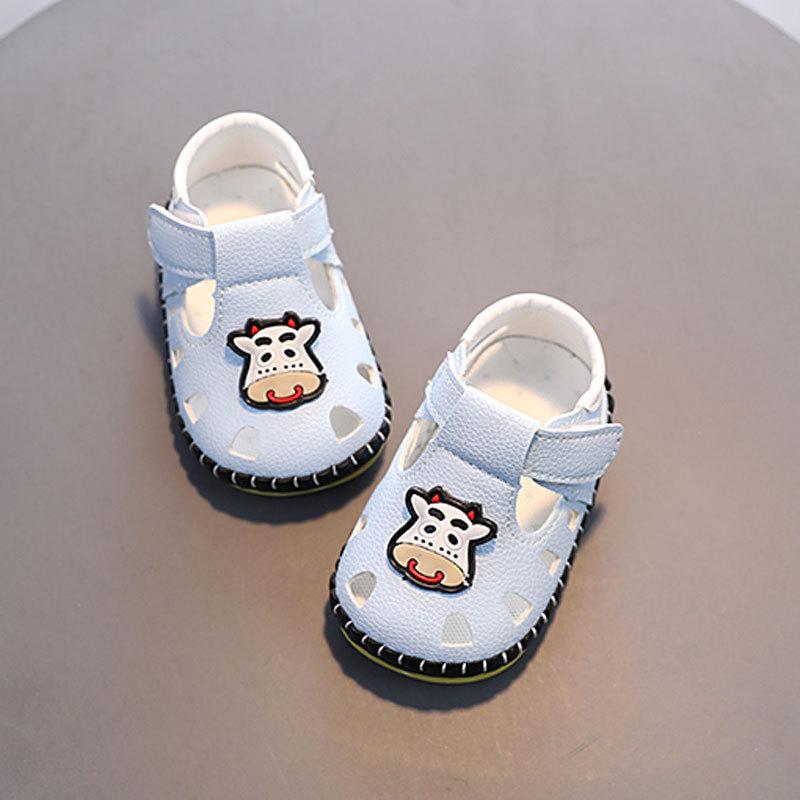 Baby Toddler Cartoon Soft Sole Shoes For Crawling And Walking Boys Girls Comfortable Synthetic Leather