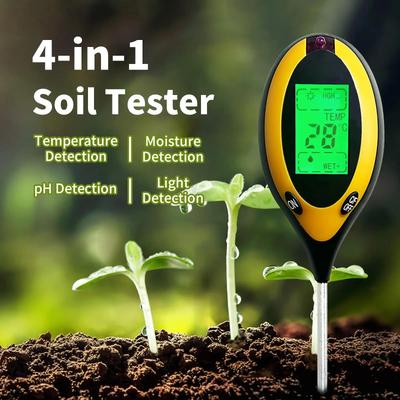 Soil PH and Humidity Tester Nutrient Water Tester High Precision Household Gardening Flower Grass Fertility Meter 1PC