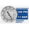 WEST BIKING Bicycle Air Pump With Gauge 160PSI High Pressure Tire Inflator Schrader Presta Cycling Pump MTB Road Bike Floor Pump