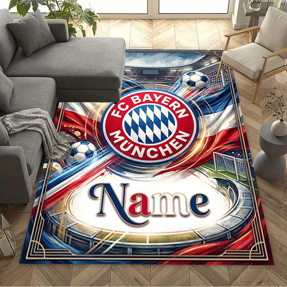 Bayern Munich Fan Gear Floor Rug Office Rug Perfect for Dining Room Hallway Foyer Study room Anti-slip Rug Decorate Offices Perfect Gift for Women/Men