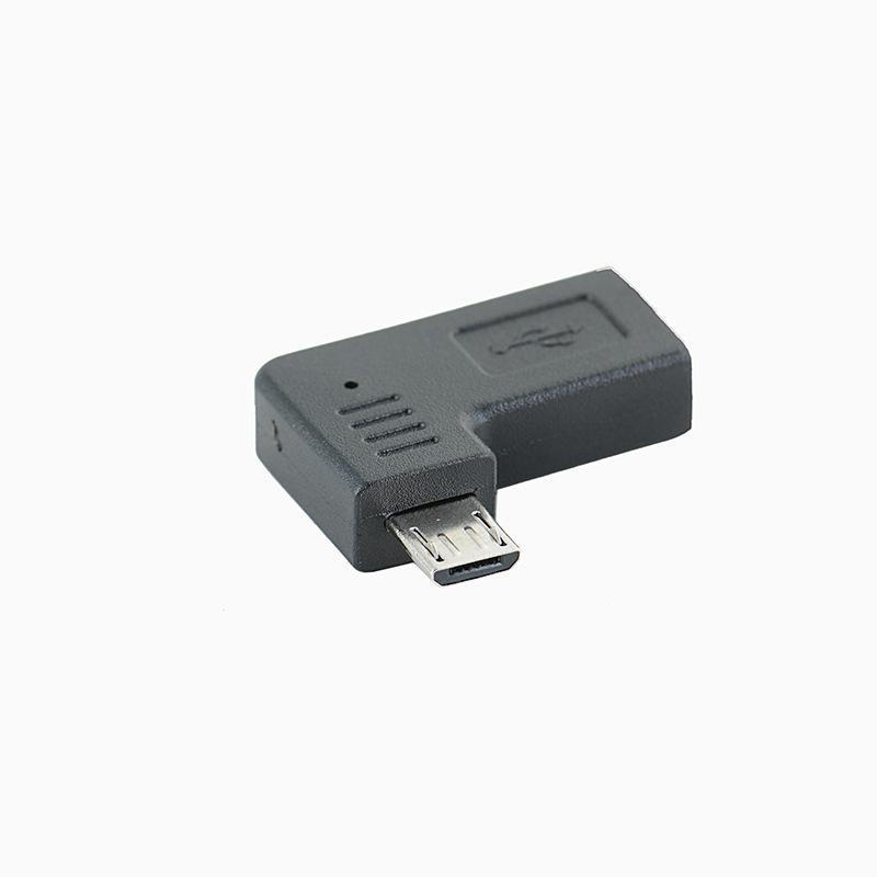 Right Angle Type C to Micro USB OTG Adapter Snug Fit No Loose Fast Charging Data Sync Converter for All Android Mobile Devices