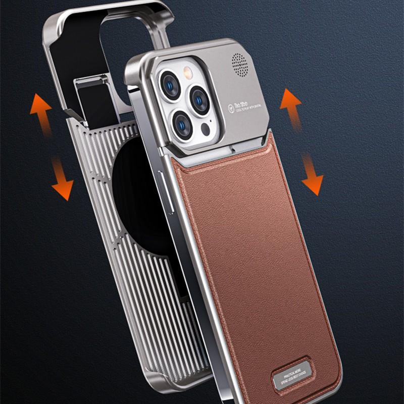 Phone Case IPhone 18 Pro Max 17 Leather Shockproof Heat Dissipation Anti-fall