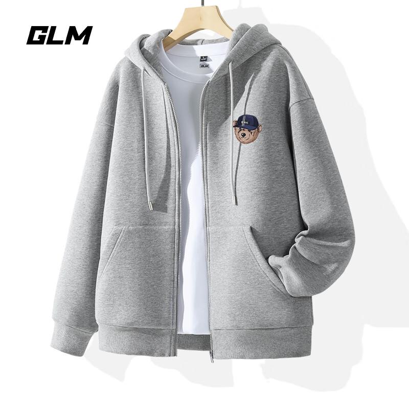

GLM Men s Loose Fit Printed Hooded Zip-Up Casual Jacket 4XL