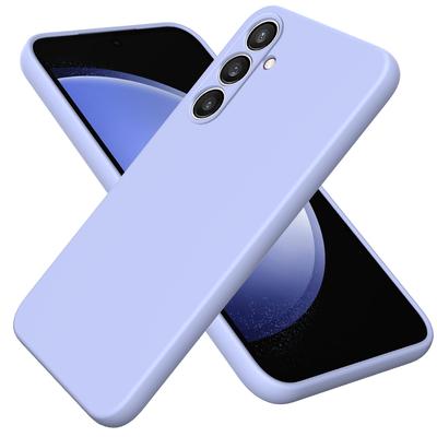 Für Samsung Galaxy S24 FE Hülle Flüssigsilikon Handyhülle Glatte Haptik mit Handschlaufe