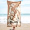 1PC Custom Name Lamb Dreams Moon Beach Towel Highly Absorbent And Sand-Resistant Towel for Swimming, Pool, Yoga, And Travel Lightweight