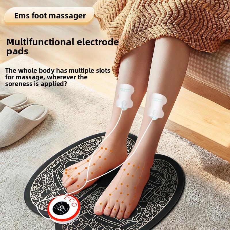 Foot Massager Household Pulse EMS Massage Foot Pad Foot Automatic Press Foot Meridian Micro Current Foot Therapy