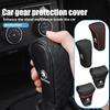 For Leather Car Gear Shift Lever Anti-slip Cover Shifts Handle Covers Octavia A5 A4 Mk1 2 Fabia Superb Rapid Mk3 Yeti 2006 MQ1