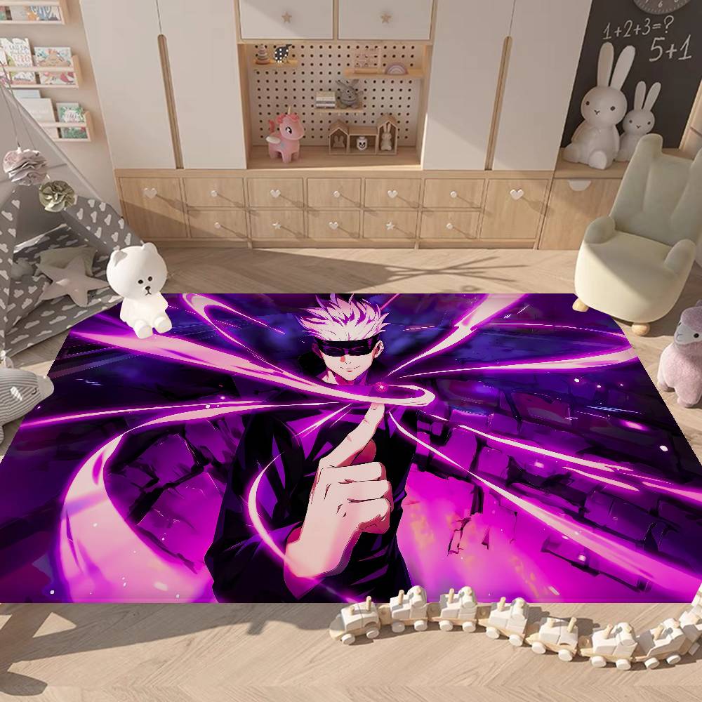 Jujutsu Kaisen Cartoon Bath Mat Kids Room Bedroom Decoration Balcony Anti-Slip Doormat Living Room Alfombra