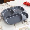 1PC Drop- Divided Plates, Microwave & Dishwasher Safe, Lightweight Plastic Picnic Plates Made of Healthy Materials