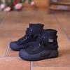 Fashion Women Boots Autumn/winter Lace Up Thick Soled High Elastic Short Boots Fashion High Top Comfort Non Slip Outdoor Shoes 2025