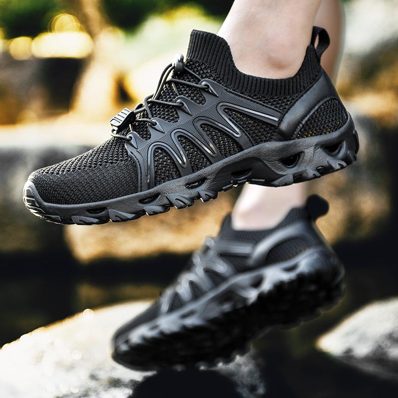 2025 New Model Outdoor Waterfall Trekking Shoes, Mesh Surface, Quick-Drying, Breathable, Anti-Slip, Wear-resistant Cycling Shoes