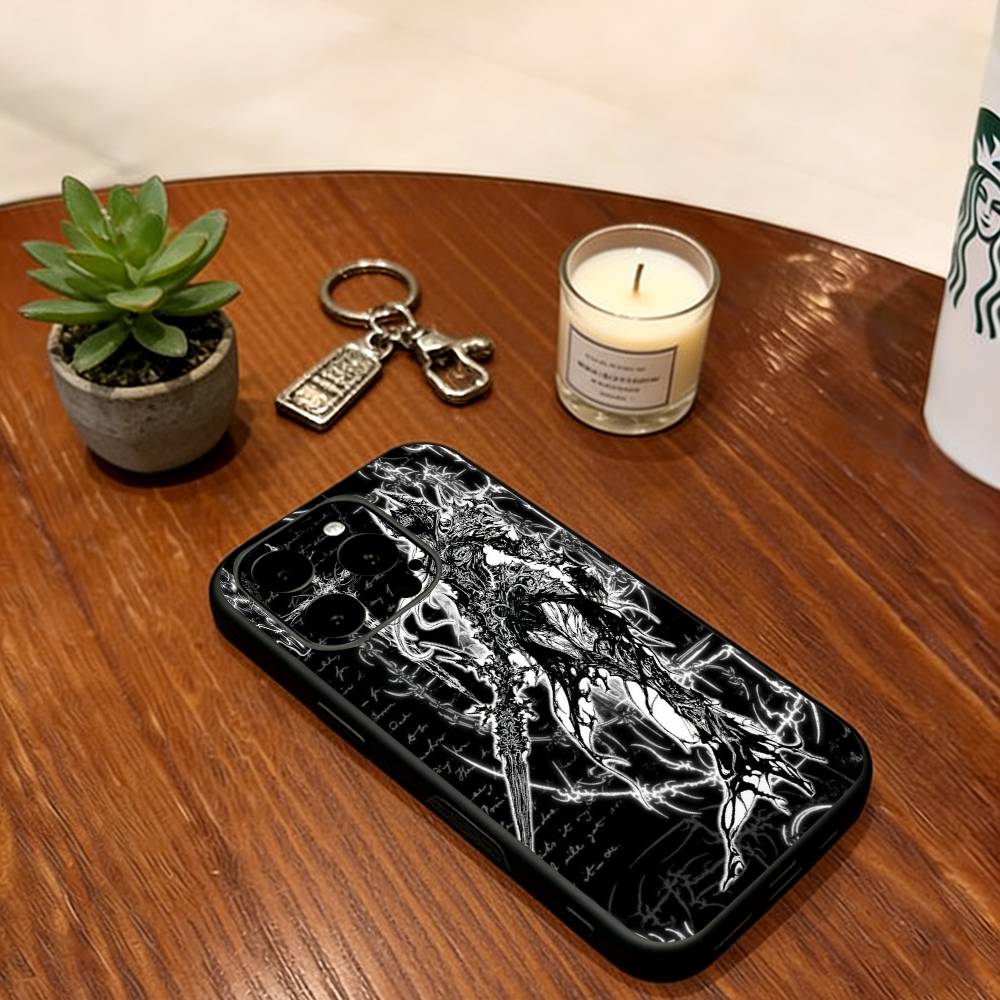 

Art Black Angels and Demons Phone Case Silicone Soft For IPhone 17 16 15 14 13 12 11 X XR Plus Pro Max Plus iPhone17Pro