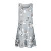 Summer Dresses For Women Beach Boho Sleeveless Printing Flowy Pocket Tshirt Tank Sundresses