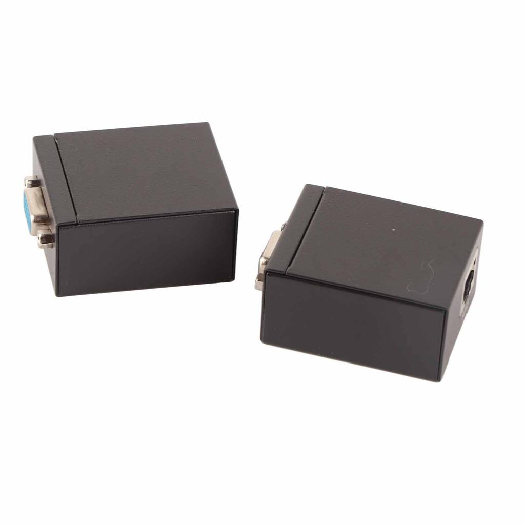 60M VGA RJ45 Extender Transmitter Receiver CAT‑5 6 Ethernet Cable