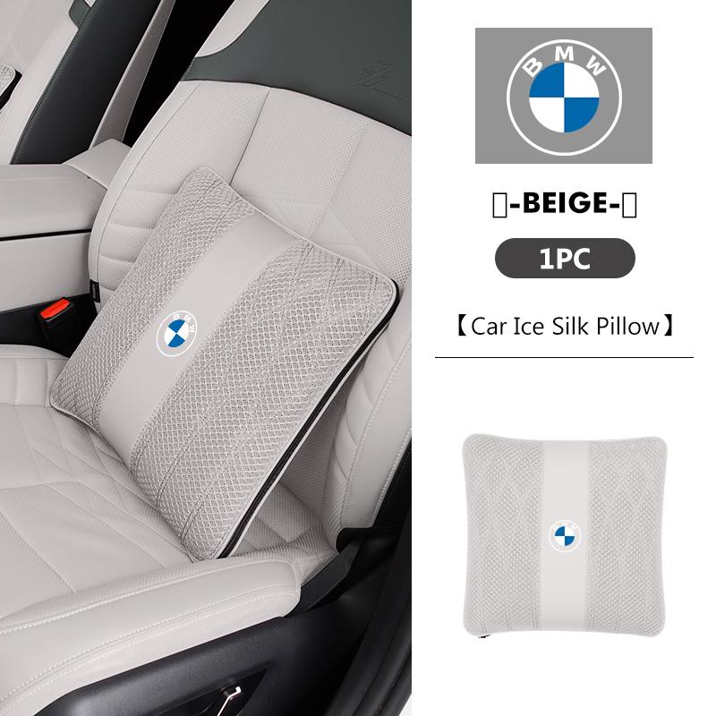 Autokopfstützenkissen Lendenkissen Eis-Seidenstoff Sofakissen Decke für BMW G30 G20 M3 M5 E91 E92 E93 E36 E70 X3 X4 X5 X1 E39