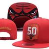 Flat Brim Embroidered Baseball Cap Adjustable Sport Sun Hat Bulls Team