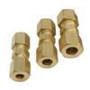 High Pressure Brass Pipe Joint 3/16 Size Tool Free Installation For Home Plumbing Maintenance