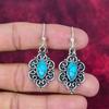 Arizona Turquoise Handmade Gemstone Earrings, 925 Solid Sterling Silver Earrings Antique Jewelry, For Engagement Gift