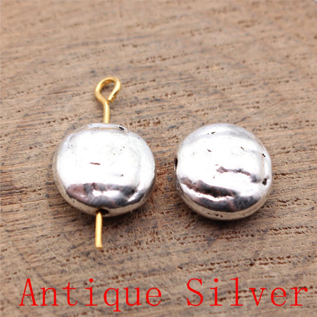 Charms Piatto Torsione Foro Grande Perline Sfuse Per Braccialetto Collana Gioielli Fabbricazione Componenti