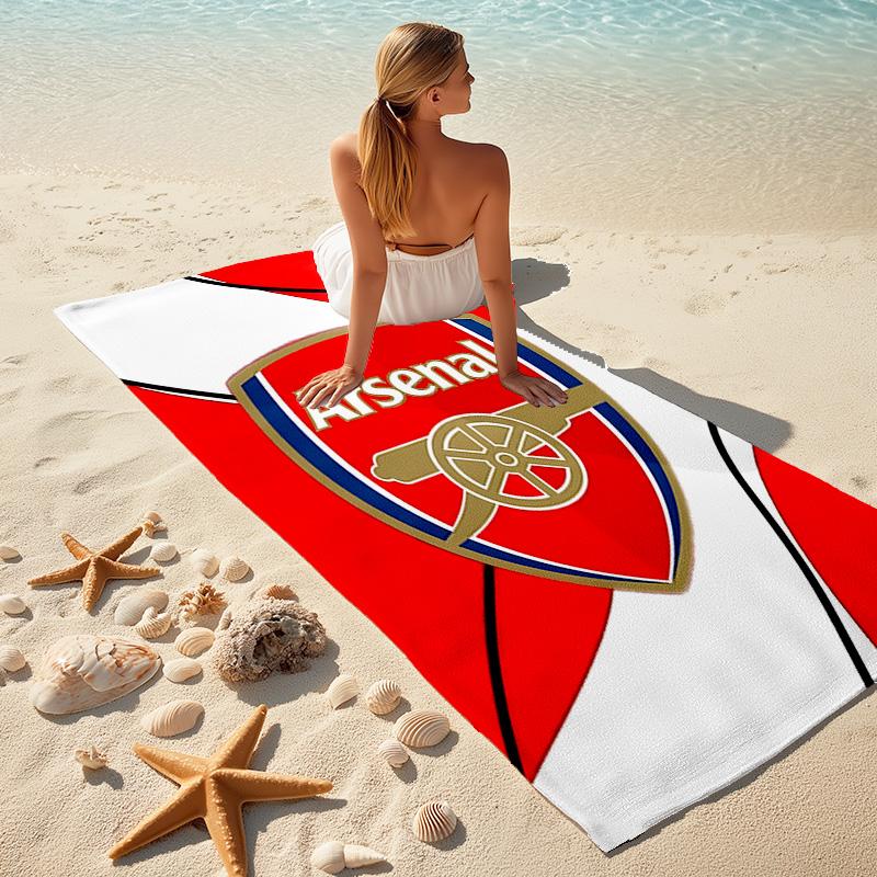 1pc A-Arsenal Beach Towel, Comfortable and Thick, and Swimming/Bath/Picnic/Camping Towel, Suitable for Seaside Beaches