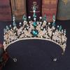 New Vintage Baroque Headbands Crystal Tiaras Crowns Bride Noiva Headpieces Bridal Wedding Party Hair Jewelry For Women