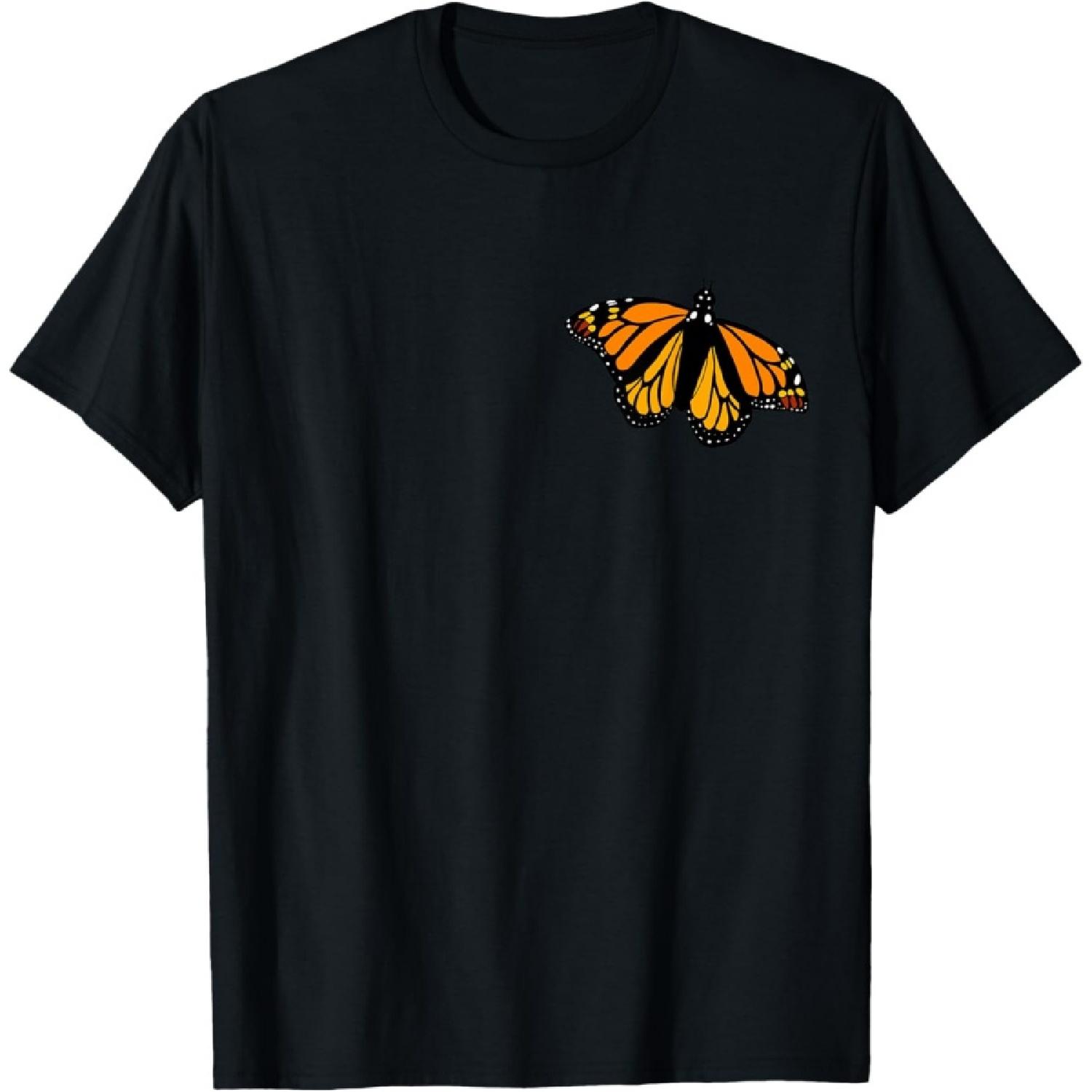 Monarch Butterfly Pocket Shirt by Milkweed Mavens Nature T-Shirt S