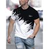 Herren bedrucktes Rundhals-Kurzarm-T-Shirt, lässiger Outdoor-Pullover, Streetwear, Sportbekleidung T-Shirt Kleidung