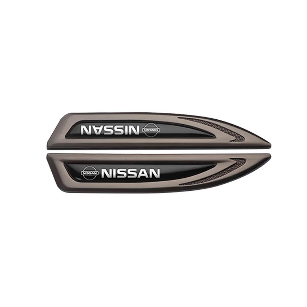 2Pcs Car Styling Side Fender Knife Emblem Stickers Badge Decal For Nissan Qashqai J11 J10 Versa Juke Kicks Patrol Y62 March 350z