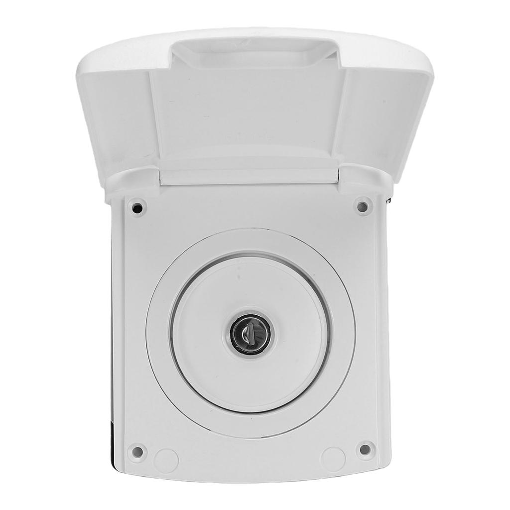 RV Gravity City Water Inlet White ABS with Magnetic Locking Cover for Boat Trailer