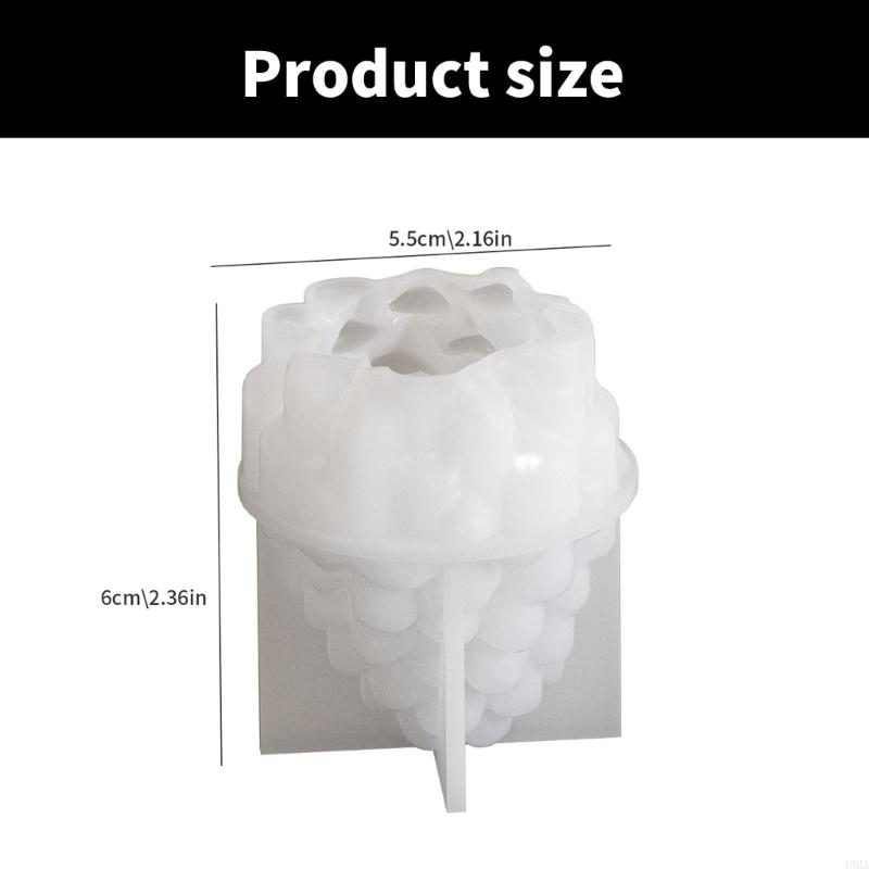 3D Weihnachts-Kiefernzapfen Silikonform Flexibles Seifen-Kuchen-Schokoladenformen für Heimdekorationen