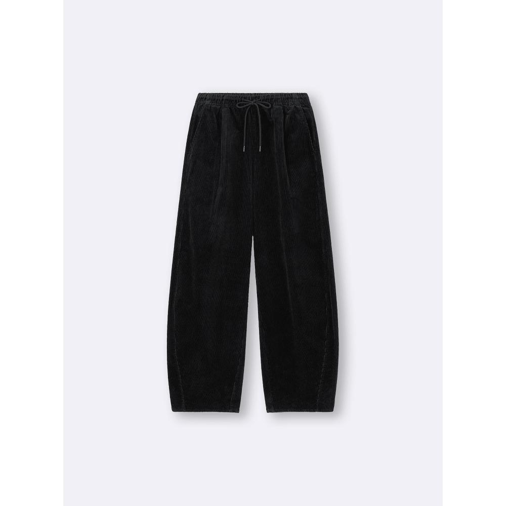 Gu Corduroy Barrel Leg Easy Pants