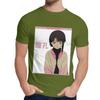Round Collar Serial Experiments Lain Sad Japanese Anime Aesthetic T Shirt Casual For Male Slim Top