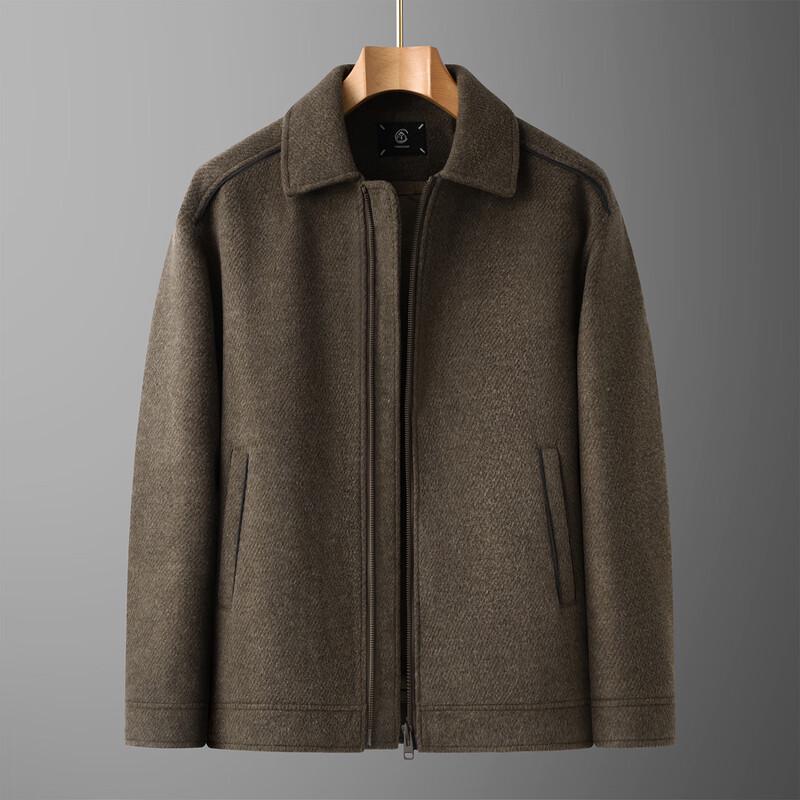 

Мужское пальто большого размера с лацканами из шерстяной смеси 8XL