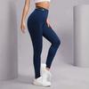 Damen Stretchy High-Waist Leggings Mit Buchstaben-Print Lässig Schlank Geschnitten Warme Basisschicht Hose