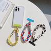 Short Hand Wrist Strap Colorful Accessories for Mobile Phone Color Collision Lanyard Wristband Hanging Rope for Cell Phone Case