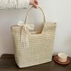 Popular And Spring Summer Yogodlns New Large Capacity Straw Woven Bag Holiday Beach Bag Women Versatile Ins Handmade Shoulder Bag Tote Bag