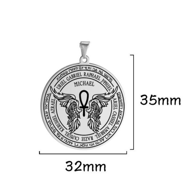 Dawapara Seven Archangels Sigil Charm DIY Accessories Pendant for Necklace Archangels Sigil Pendants Magic Amulet Protection