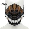 Themed Party Dog Attire Hell Hound Muzzle for Dogs Scary Natural Latex Beast Costume Mask Hellhound Headgear Dogs with Adjustable Straps Halloween