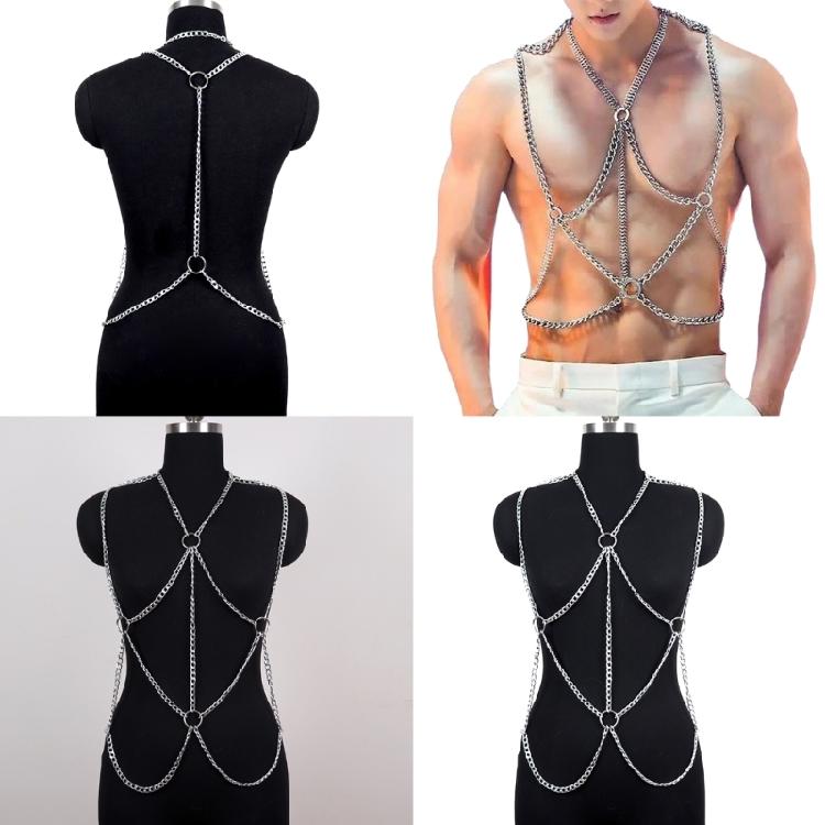 Sexy Body Chain Jewelry Punk Chest Chain Belt Clubwear Costume Accessories
