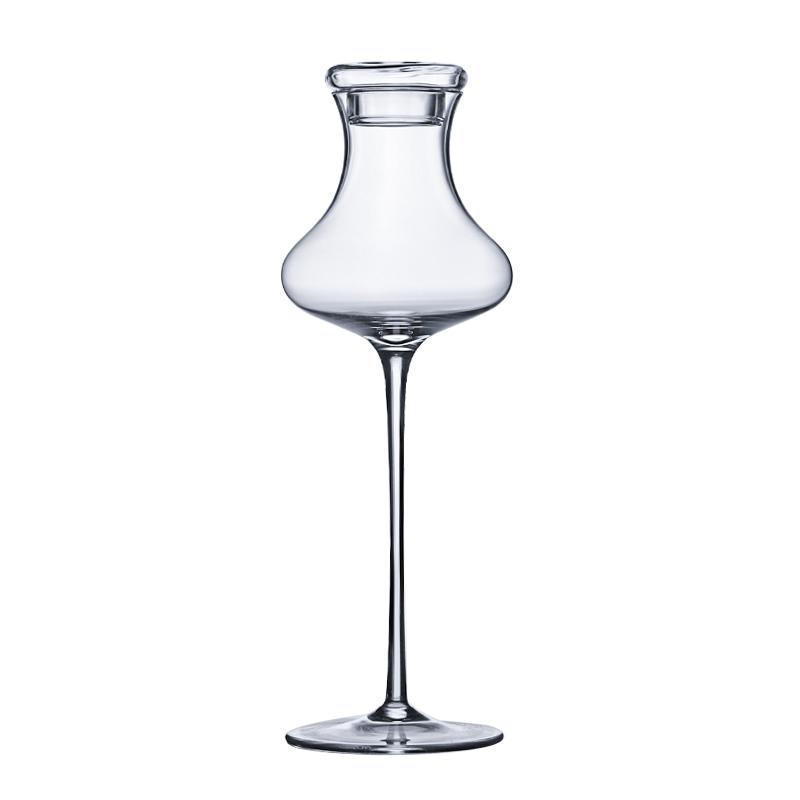 TT6203 CRISON Crystal Tulip Shape Tasting Glass Creative Goblet Cocktail Glasses Whiskey Fragrant Cup for Party Bar Drinkware