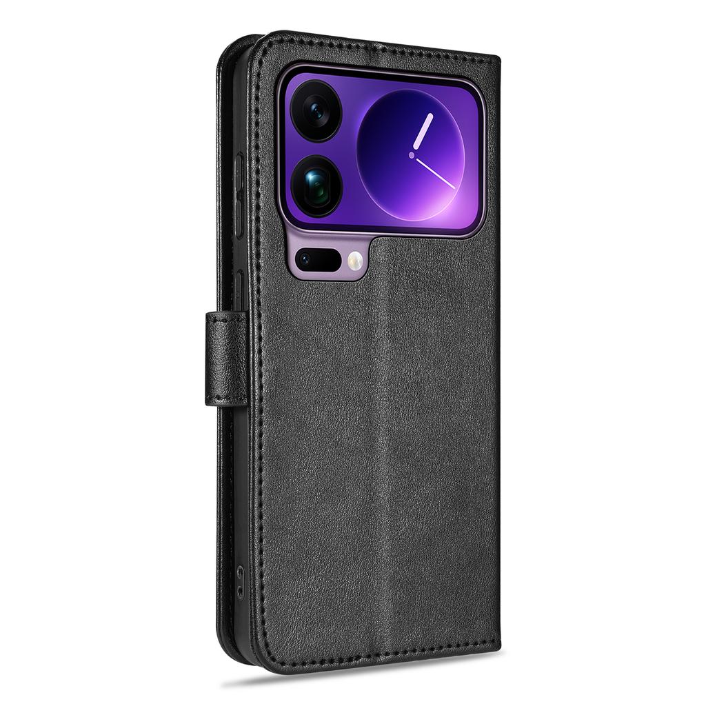 AZNS For Xiaomi 17 Pro Case Anti-Scratch PU Leather Stand Wallet Phone Cover