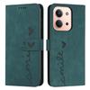 For Xiaomi Redmi 15C 5G (EU) (173mm)/Xiaomi Redmi 15C 4G (EU) (173mm) Stand Case PU Leather Phone Cover Imprinted Heart Pattern