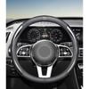 1Pcs Leather Carbon Fiber Car Steering Wheel Cover Car Accessories For Nissan Nismo X-Trail T32 T31 Qashqai Tiida Teana Car Styling