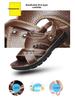 Lässige Strandsandalen aus Leder für Herren: Neue bequeme Outdoor-Schuhe aus echtem Leder mit doppeltem Verwendungszweck